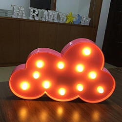 Wewoo Forme de nuage créative Lumière de décoration à DEL blanche chaude, 2 piles AA 