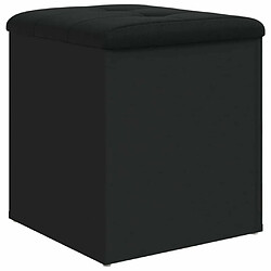 Maison Chic Banc de rangement | Meuble de rangement d'Entrée | Coffres d'Intérieur noir 42x42x45 cm bois d'ingénierie -MN69666