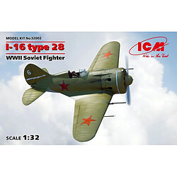 I-16 type 28, WWII Soviet Fighter - 1:32e - ICM