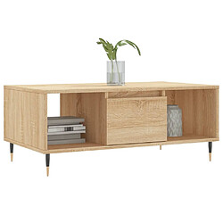 Avis Maison Chic Table basse,Table Console Table d'appoint, Table pour salon Chêne sonoma 90x50x36,5 cm Bois d'ingénierie -MN69852