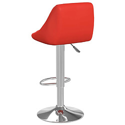 Acheter vidaXL Tabourets de bar lot de 2 rouge similicuir