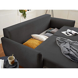 Acheter Lisa Design Nils - Canapé droit 3 places convertible - avec coffre de rangement - Velours