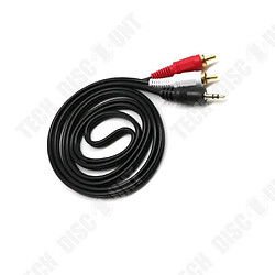 Tech Discount TD® 5 M jack 3,5 mm Câble audio RCA RCA sur la prise Jack RCA à la prise AUX - cable et connectique pour lecteur, smartphone, pc