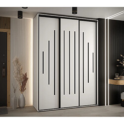 Abiks Meble Armoire Davos 12 À Portes Coulissantes 235,2/170/45 3 Portes