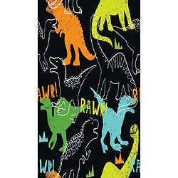 HOMEMANIA Tapis Imprimé Dinosaurs 1 - pour les enfants - Décoration de Maison - antidérapants - Pour Salon, séjour, chambre à coucher - Multicolore en Polyester, Coton, 60 x 100 cm