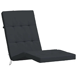 Avis vidaXL Coussins de chaise longue lot de 2 noir tissu oxford