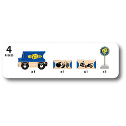 Brio World - 36020 - Camion de Livraison - Accessoire pour Circuit de Train en Bois - avec connexions aimantées - Jouet pour garçons et Filles à partir de 3 Ans