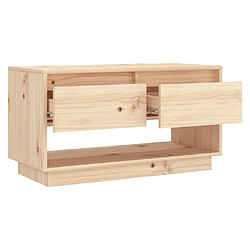 Acheter Maison Chic Meuble TV scandinave - Banc TV pour salon 74x34x40 cm Bois de pin massif -MN46779