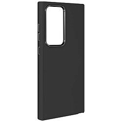 Avizar Coque pour Samsung Galaxy S24 Ultra Rigide Contour Caméra Métallisé Noir