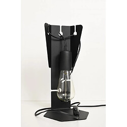 Luminaire Center Lampe de table Arby Acier Noir 1 ampoule 31cm