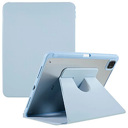 Etui en PU + TPU anti-chute avec béquille rotative pour votre iPad Pro 12.9 (2018)/(2020)/(2021)/(2022) - bleu clair