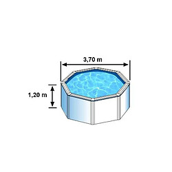 Avis Piscine acier blanc Bora Bora ronde 3,70 x 1,22 m - Gré