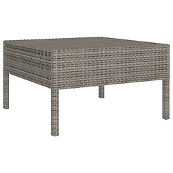 Avis Maison Chic Salon de jardin 11pcs + coussins - Mobilier/Meubles de jardin - Table et chaises d'extérieur Résine tressée Gris -MN55557