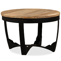 Avis vidaXL Table basse bois de manguier brut 60x40 cm