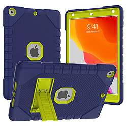 Coque en TPU avec béquille Bleu marine/jaune pour votre iPad 10.2 (2021)/(2020)/(2019)