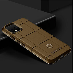 Wewoo Coque Souple Housse en silicone à couverture totale et à couverture anti-choc pour Google Pixel 4 Marron