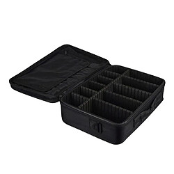 Avis Travelmall Maquillage Train Case 3 Layer Cosmetic Organizer Beauty Artist Storage - Noir