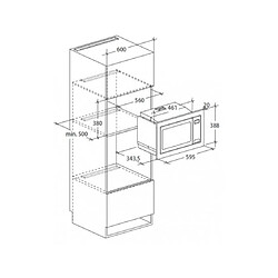 Rosieres Micro ondes Grill Encastrable RMG201IN