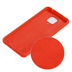 Coque en silicone liquide rouge pour votre Xiaomi Redmi Note 9 Pro Max