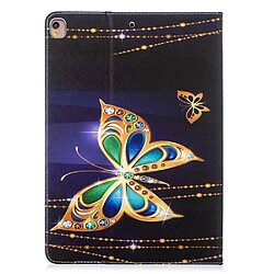 Avis Etui en PU impression de motifs avec support papillon pour votre Apple iPad 10.2 (2019)