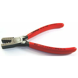 Knipex 97 61 145 F – Pince à sertir à profils trapézoïdaux pour embouts de câblage