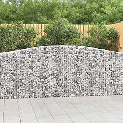 vidaXL Paniers à gabions arqués vidaXL 400x30x100/120 cm