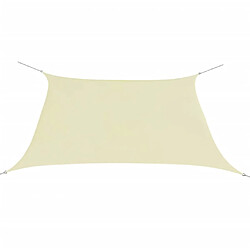 Helloshop26 Parasol en tissu oxford carré 3,6 x 3,6 m crème 02_0008659