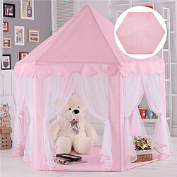 Avis peluche douce enfants tente tapis tapis coussin coussin chambre - hexagonal rose