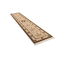 Vidal Tapis de couloir en laine 399x84 brun Darya