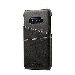 Wewoo Coque Souple Étui de protection Suteni Texture veau pour Galaxy S10 E avec fentes cartes Noir