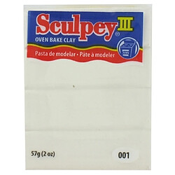 Pâte Sculpey III Blanc - Sculpey