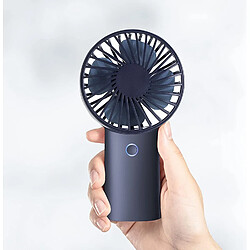 (Bleu) Mini Ventilateur Portatif JISULIFE, Petit Ventilateur à Main, Ventilateur De Poche Rechargeable USB Portable [4000mAh, 5-20 Heures de Travail] Batterie Ope