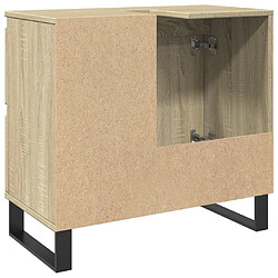 Acheter vidaXL Armoire salle de bain chêne sonoma 65x33x60 cm