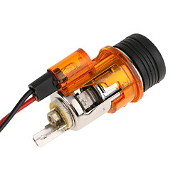 Avis allume-cigare de voiture prise d'alimentation 12v avec lumière dia 2.8mm orange