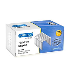 RAPESCO LOT DE 2000 AGRAFES GALVANISÉES 73/10 MM ARGENT 1260