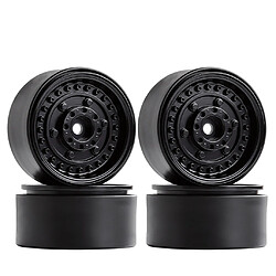 2 Paires De Jantes De Roue Beadlock De 1,9 Pouces Pour SCX10 90046 Pièces De Modification De Voiture RC Noir