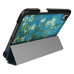 Avizar Housse Fleurs pour iPad Mini 6 2021 et 7 2024 Support Multiposition Vert