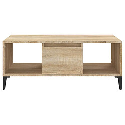 Acheter vidaXL Table basse Chêne sonoma 90x50x36,5 cm Bois d'ingénierie