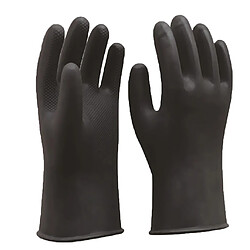 gants de latex de caoutchouc industriel de longue durée de travail gants de jardinage de sécurité noir 40cm