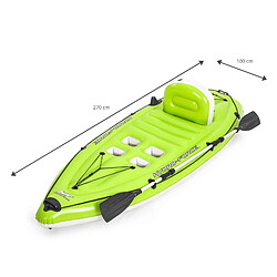 Kayak Gonflable Bestway Hydro-Force Koracle 270x100 cm Individuel Pagaie et Pompe pas cher