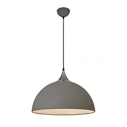 Luminaire Center Suspension 1 ampoule Nickel satiné,Gris sablé