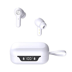 Yonis Ecouteurs Bluetooth Sans Fil ANC Blanc pas cher