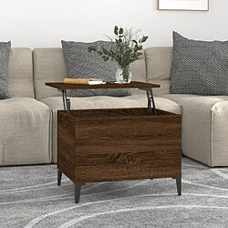 Maison Chic Tabls basse,Table Console pour salon Chêne marron 60x44,5x45 cm Bois d'ingénierie -MN11178