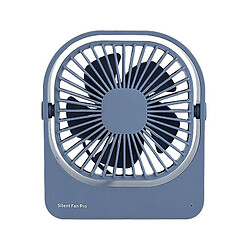 (Gris) Petit Ventilateur De Bureau Usb Ventilateur De Refroidissement Silencieux De Bureau Portable Pour Bureau à Domicile