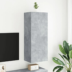 Avis Maison Chic Meuble TV, Banc TV pour salon, Meuble de rangement mural gris béton 40,5x30x102 cm bois d'ingénierie -GKD27204