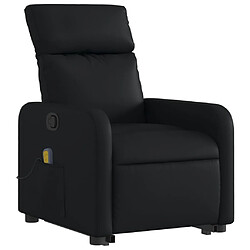 Avis Maison Chic Fauteuil Relax pour salon, Fauteuil inclinable de massage Noir Similicuir -GKD70571