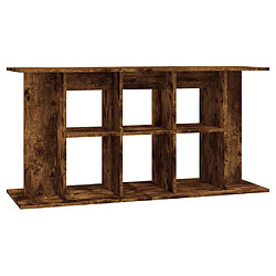 vidaXL Support pour aquarium chêne fumé 120x40x60 cm bois d'ingénierie