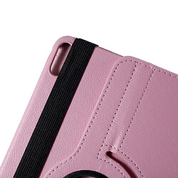 Etui en PU litchi avec support rotatif à 360° rose pour Huawei MatePad Pro 10.8 pouces