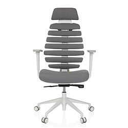 Chaise de bureau / chaise pivotante ERGO LINE W tissu smokey elegant hjh OFFICE