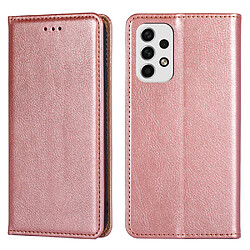 Etui en PU absorption magnétique or rose pour votre Samsung Galaxy A23 5G